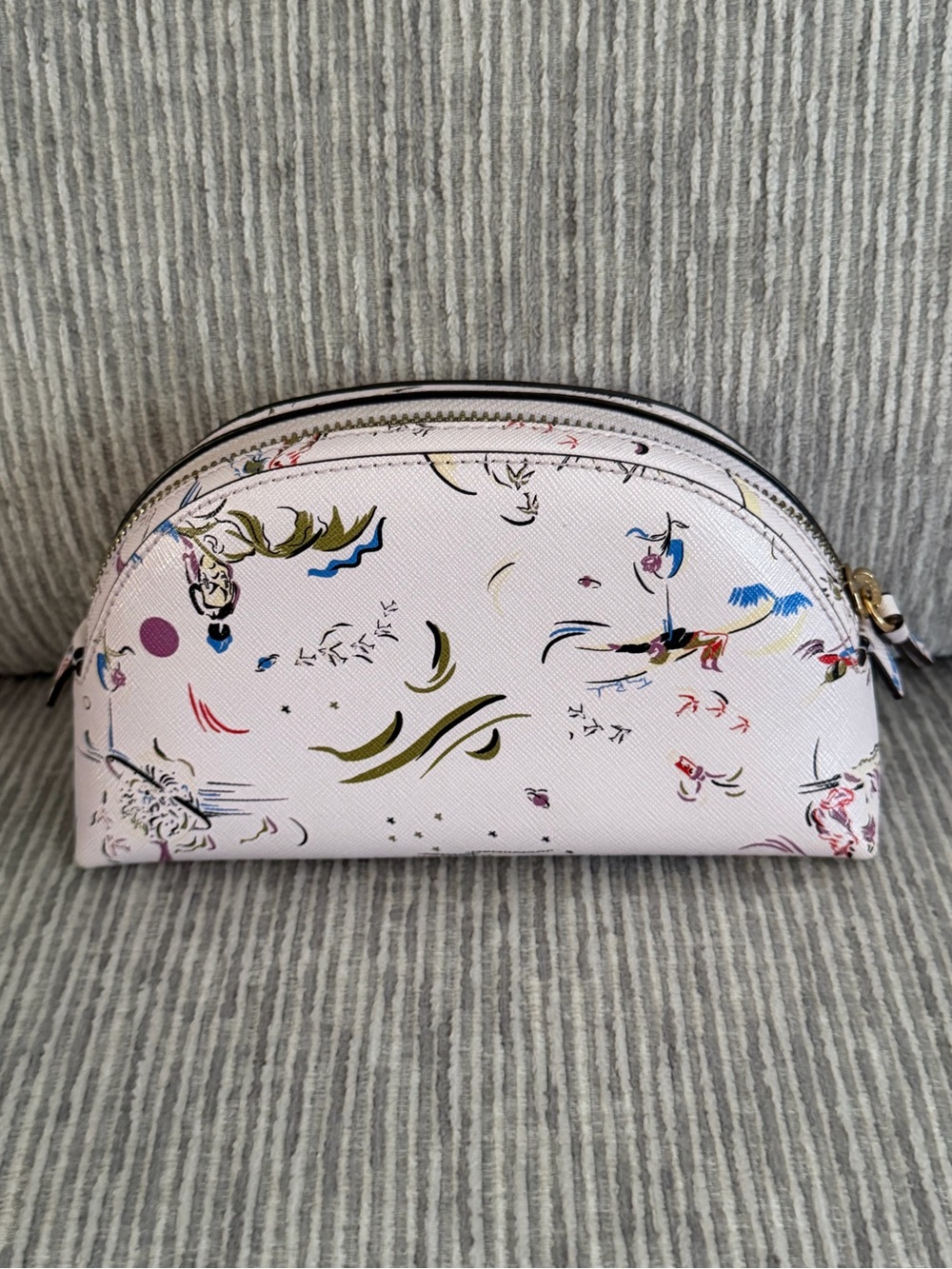Tory burch poetry of things art print cosmetic pouch NWOT - Picture 2 of 7